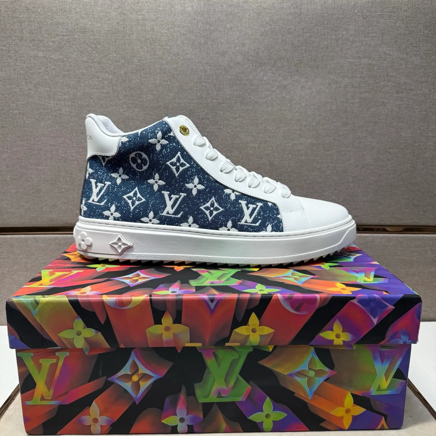 Men's men's shoes 💰pp560 [LV～] Men's casual high-top shoes 2025z cabinet sales simultaneously 🔶Size: 38-44#️⃣ 🔷4 colors🔜The upper is made of multi-material splicing➕Mesh lining, comfortable and breathable, sole: original comfortable and wear-resistant outsole, ⚠️real thing📱photographed🎬real thing is better📢📢📢
